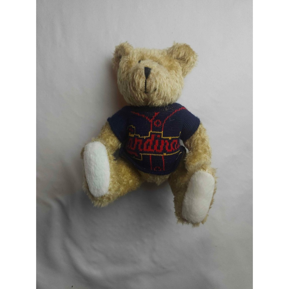 St Louis Cardinals MLB Plush Teddy Bear Navy Blue Sweater Fan Collectible 8"